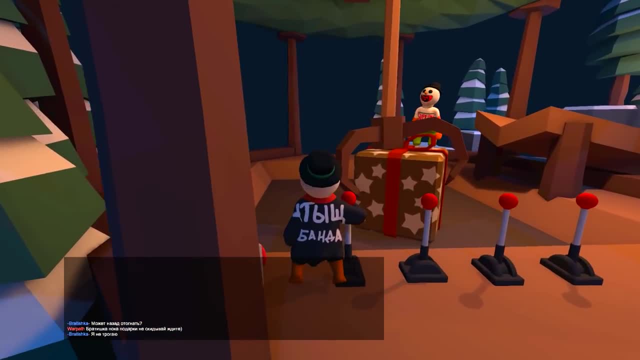 НОВАЯ ЗИМНЯЯ КАРТА С ДОМОМ САНТА КЛАУСА И КУЧЕЙ ПОДАРКОВ В HUMAN FALL FLAT (ХЬЮМАН  ФОЛ ФЛЭТ) | Видео на MiX